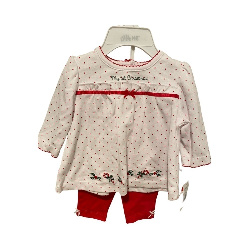 Little Me Infant My 1st Christmas Tunic Legging Set Size 3M